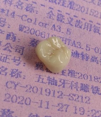 La zircone bloque la copie 3D dentaire par le fraisage du DAO FAO